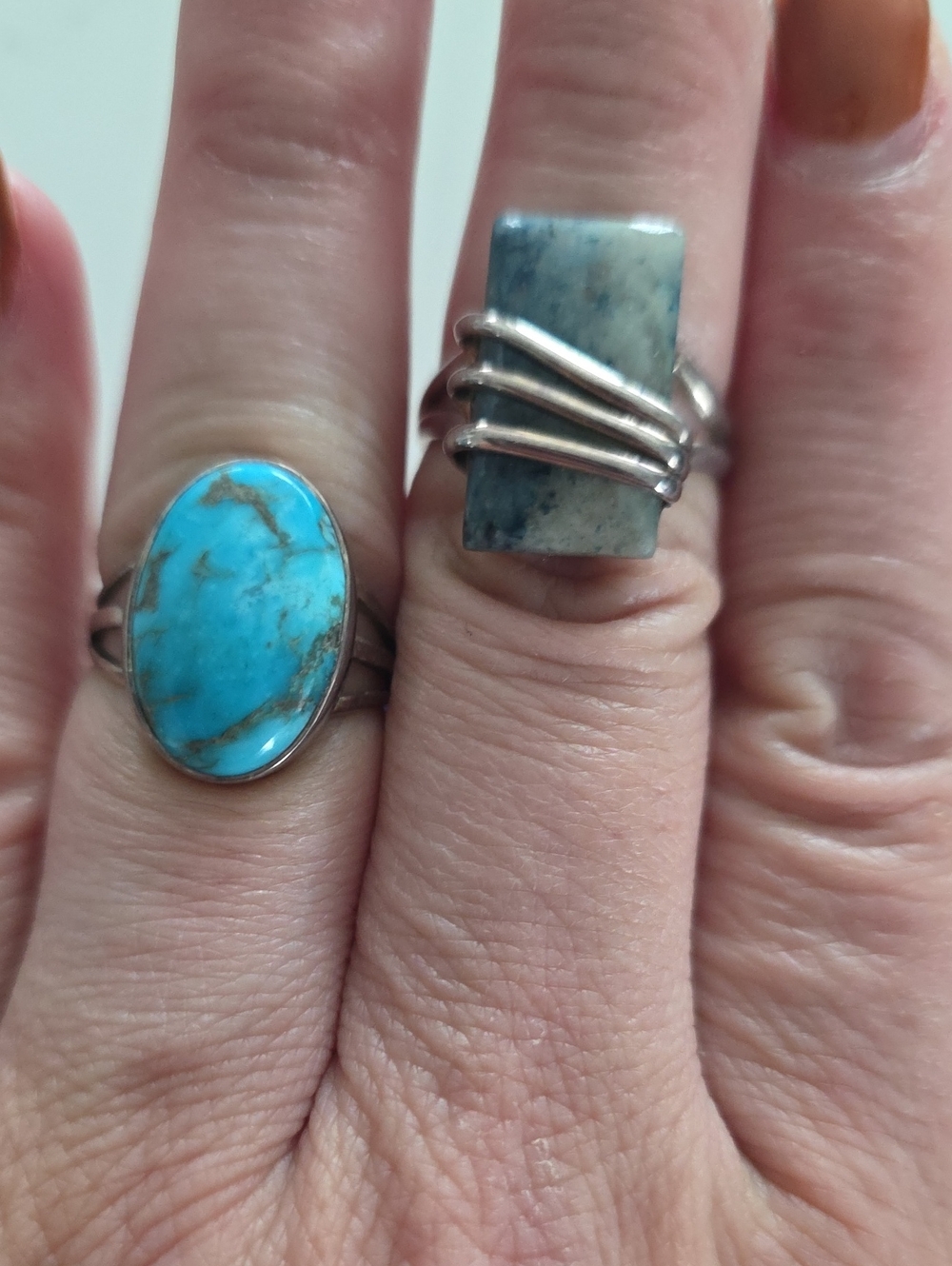 NEW Size 8.5 Genuine Sterling Silver Rings - Picture 4 of 7